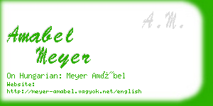 amabel meyer business card
